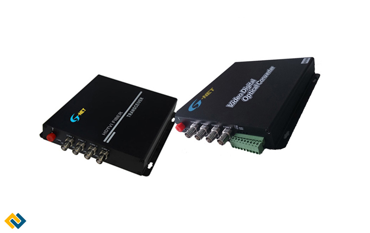 VIDEO CONVERTER AHD-CVI 720P 4 KÊNH GNET, BỘ THU PHÁT VIDEO QUANG AHD-CVI 720P 4 KÊNH GNET